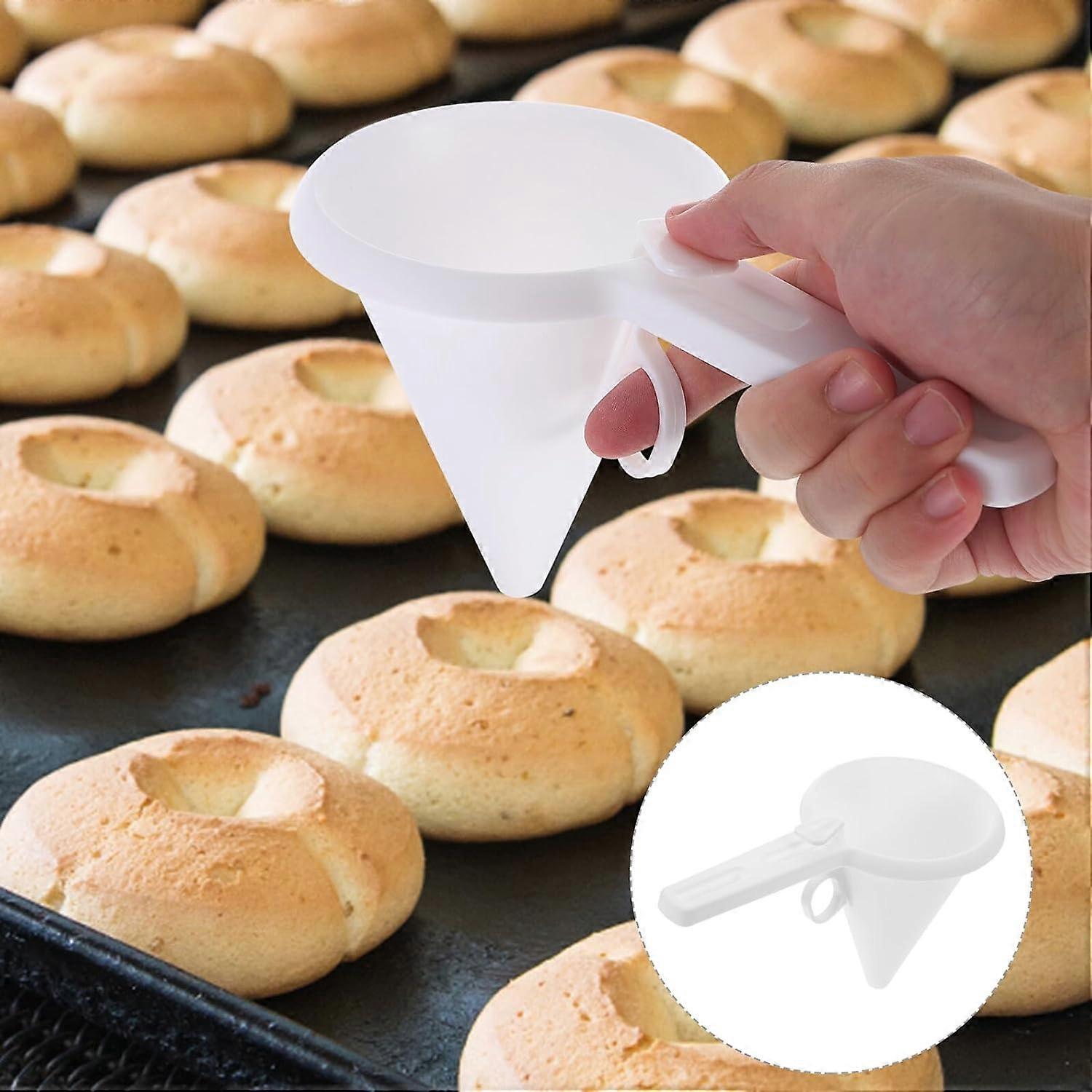 2pcs Handheld Baking Funnel with Adjustable Flow Control for Cake Chocolate Icing and Candy