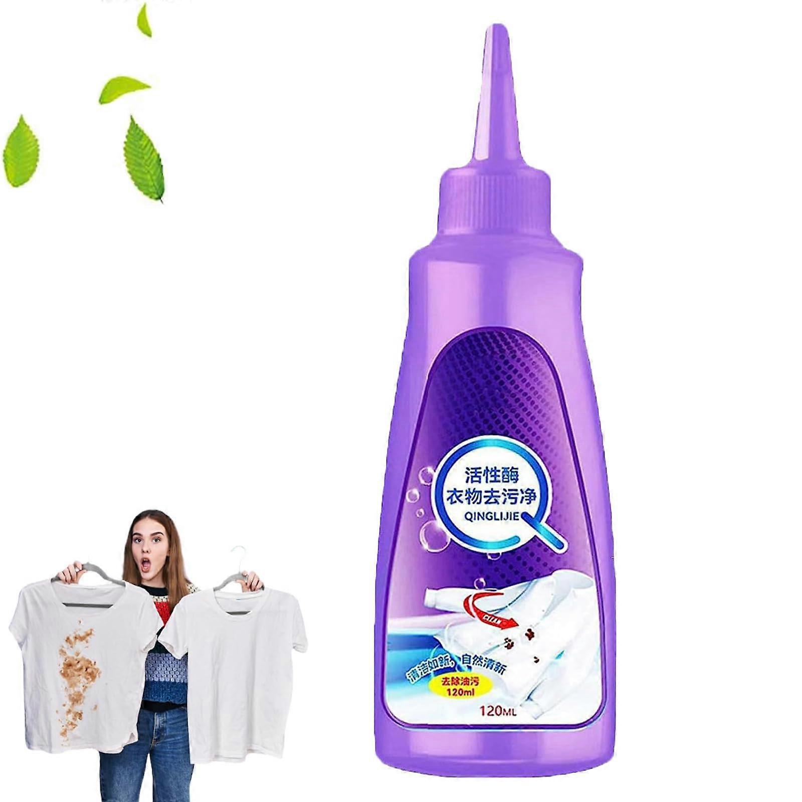Active Enzyme Laundry Stain Remover for Clothes, Deep Fabric Safe Cleaning (1pcs)