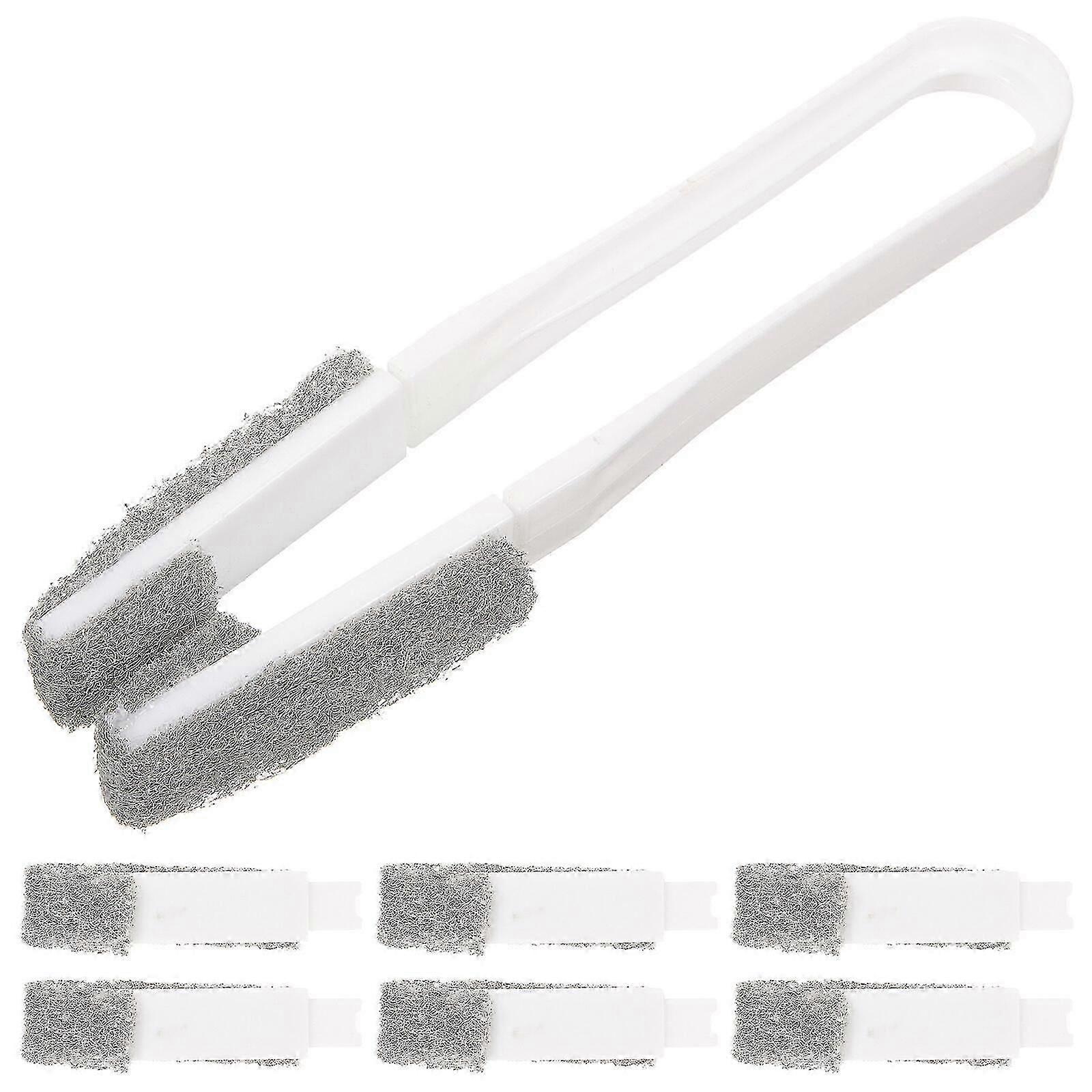 1 Set Shutter Brushes Compact Blinds Brushes Portable Vent Cleaners with Replaceable Brush Head