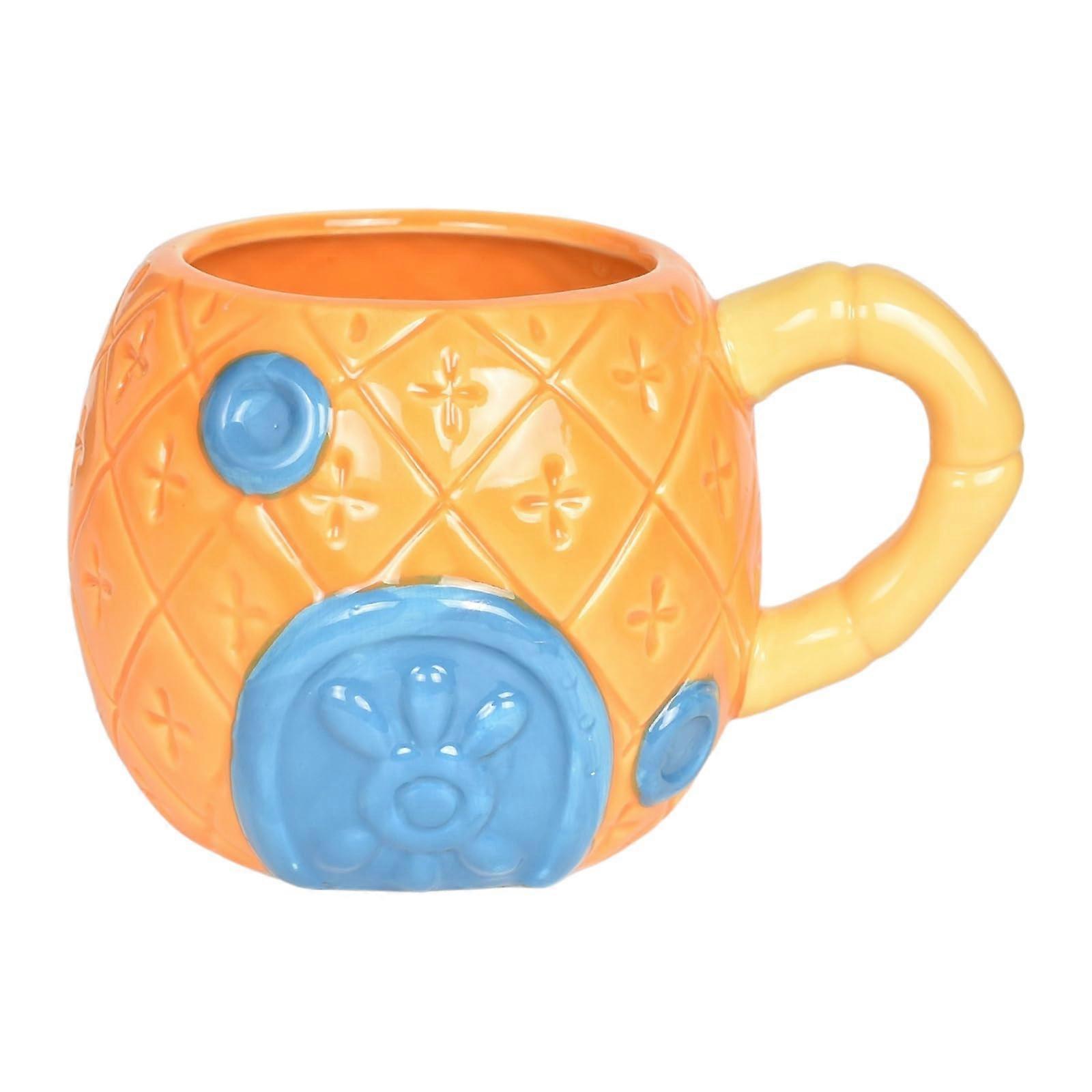 3D Ceramic Mug Cute Pineapple Design 700ml Large Capacity Coffee Cup Microwave Safe Gift