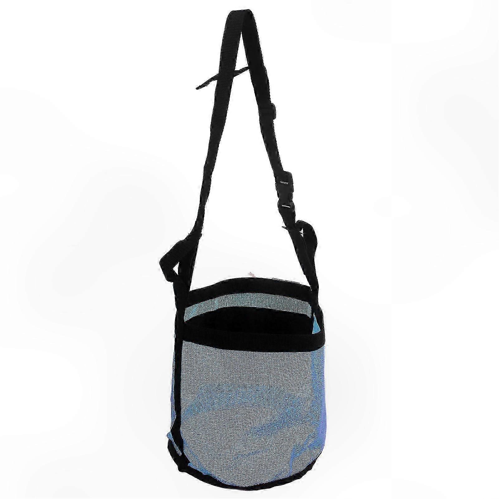 Spill-Proof Horse Feed Bag with Adjustable Strap for Grain and Supplements