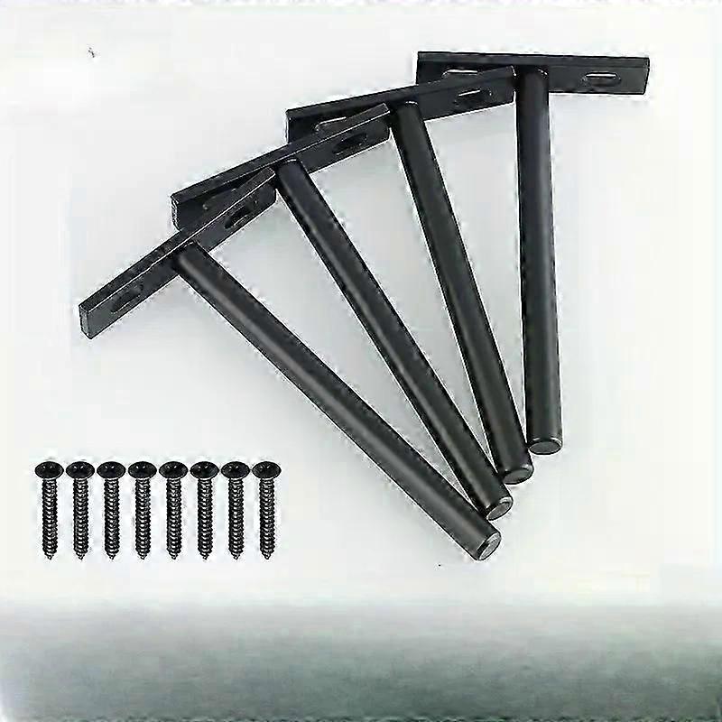 4 floating shelf brackets, concealed brackets, wall-mounted brackets, concealed nail fixing brackets, partition concealed shelf brackets