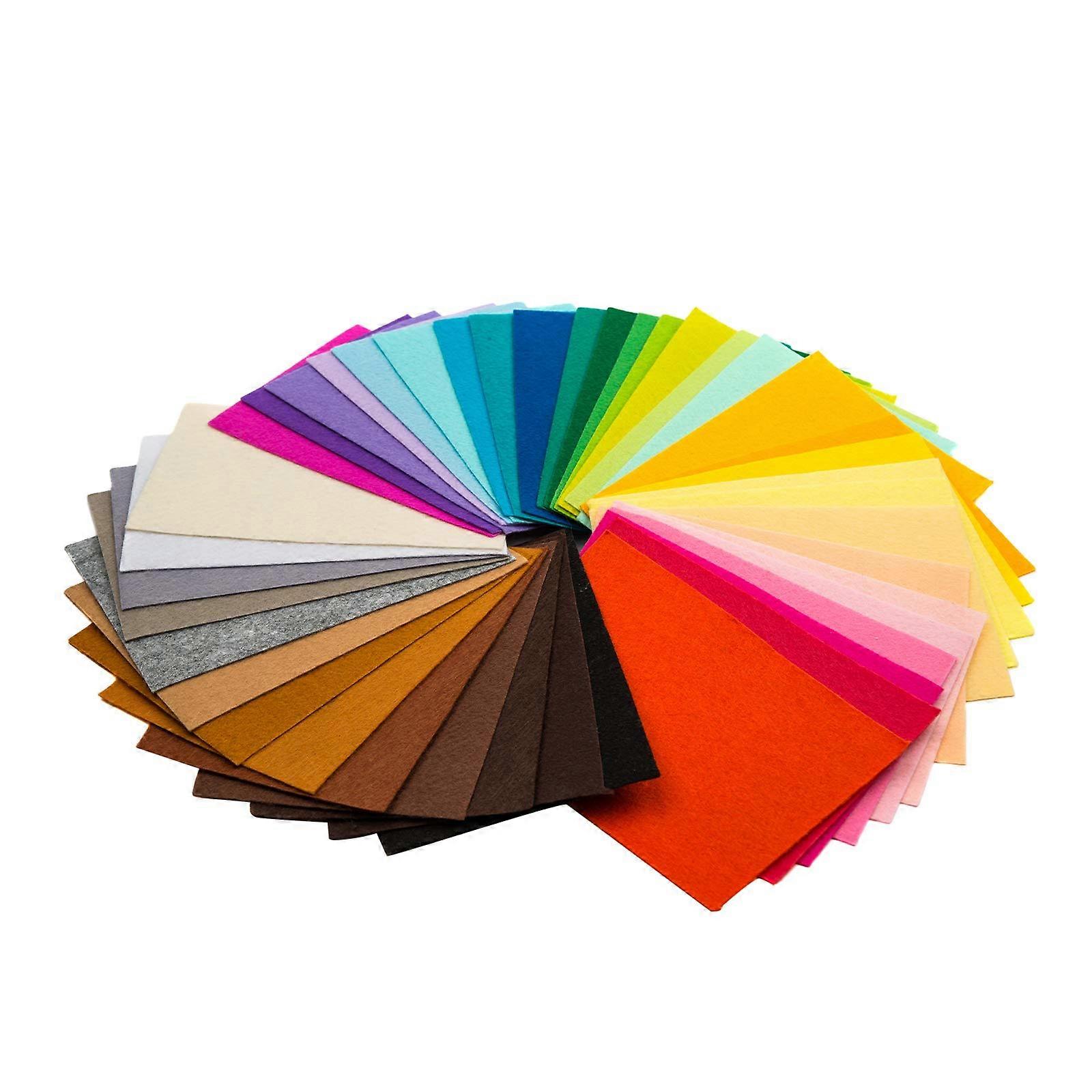 40PCS Felt Fabric Sheets A4 Size MultiColor Acrylic Material for DIY Crafts Sewing and Scrapbooking