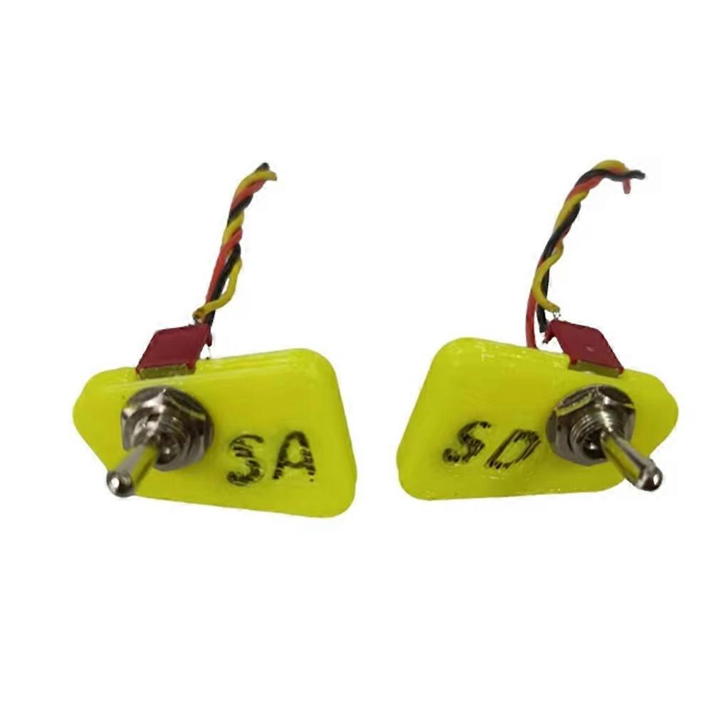 1Pair for RadioMaster Pocket RC Toggle Switch Kit Button to Lever SA/SD on-Off Adapter Remote Controller Yellow