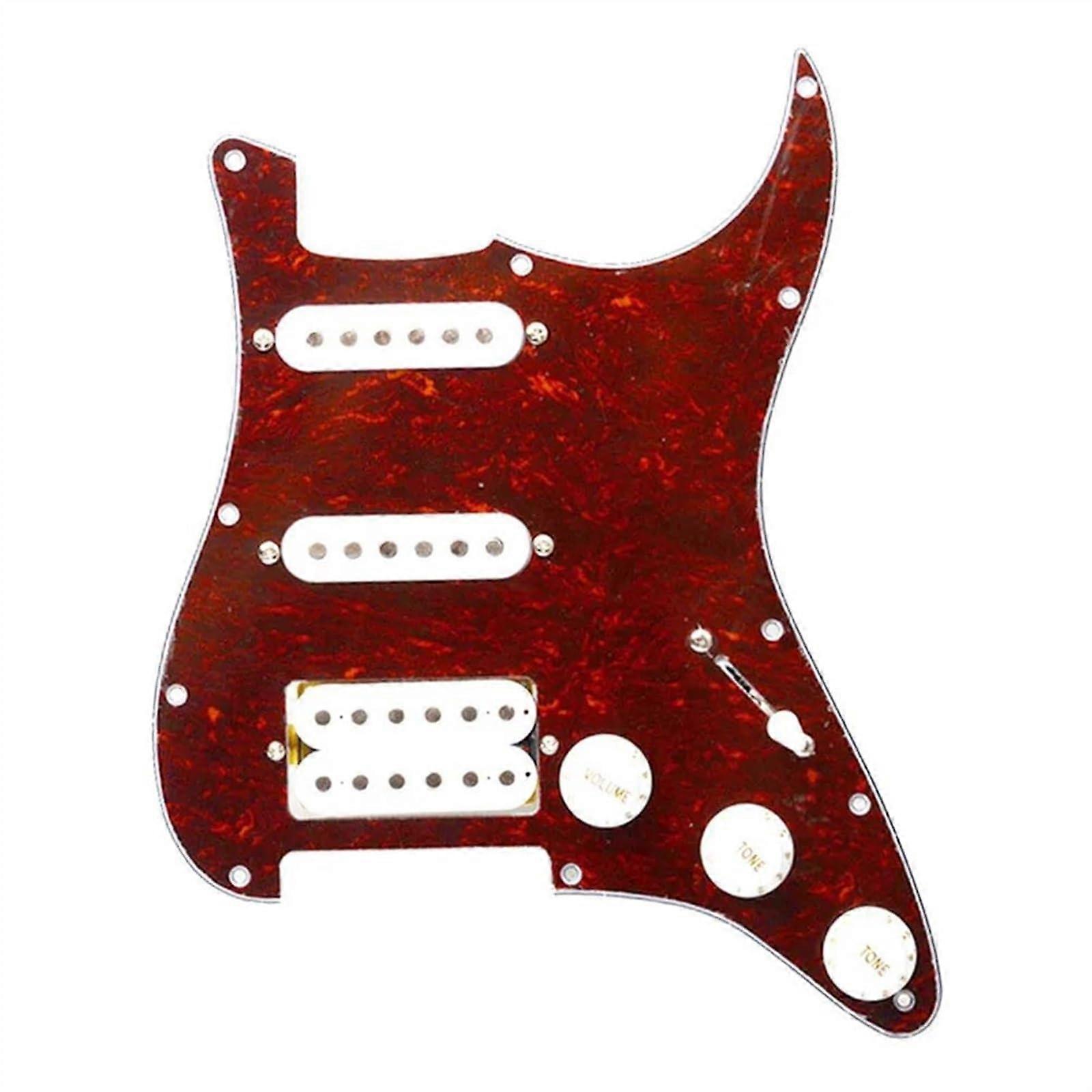 Prewired Guitar Pickguard SSH Loaded for ST Style Stratocaster Replacement with Versatile Pickups