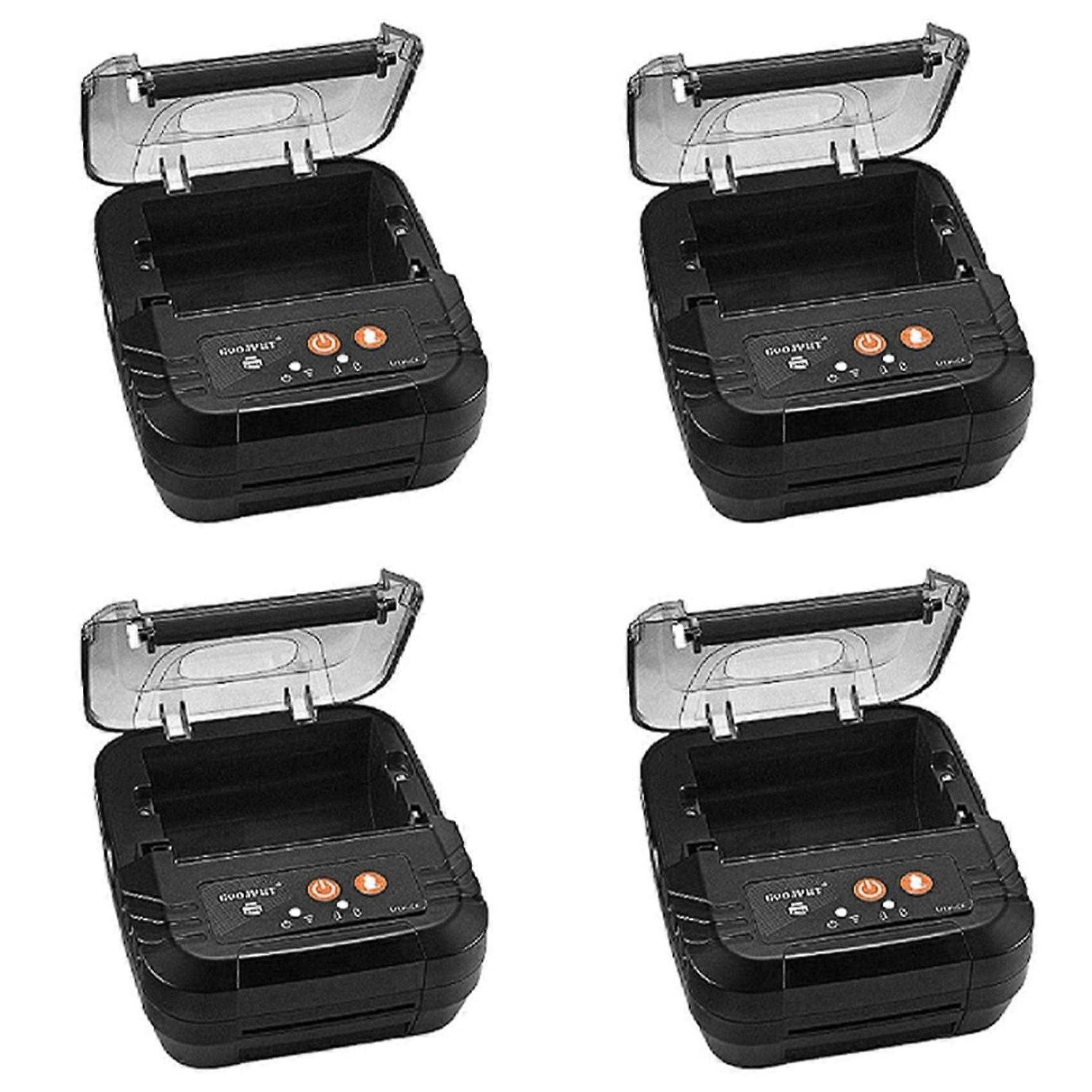 4X GOOJPRT MTP-3F Printer, 80mm Portable Bluetooth Wireless Mini Thermal Printer, Supports Windows/ Ios/Android(US Plug)
