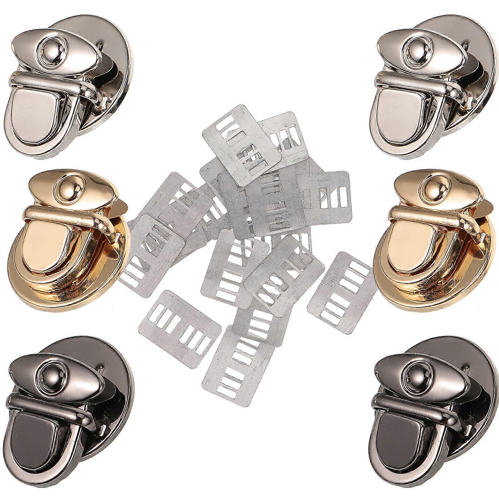 Metal Insert Lock Accessories for Bag Locking Function 6Pcs Set Assorted Color