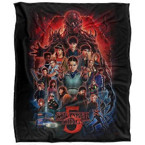 Stranger Things 5 Silky Poster Supersoft Throw