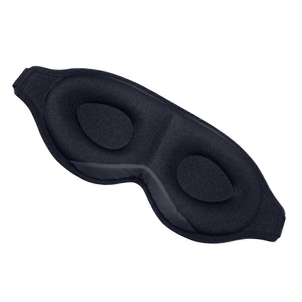 Black Memory Foam Eye Mask Sleep Blindfold Adjustable Sleeping Aid