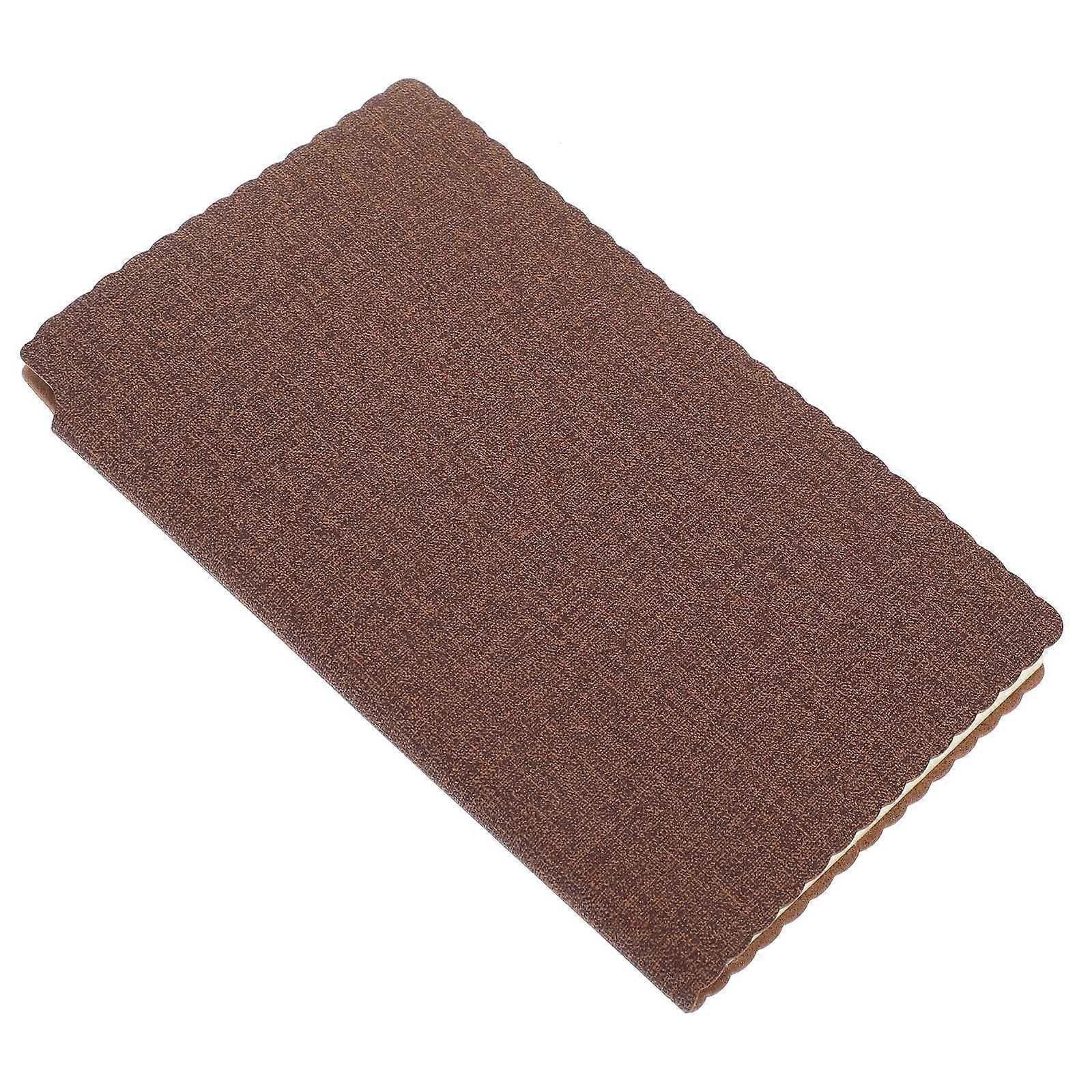 Brown Pocket Notepad PU Notebook for Office School Daily Notes
