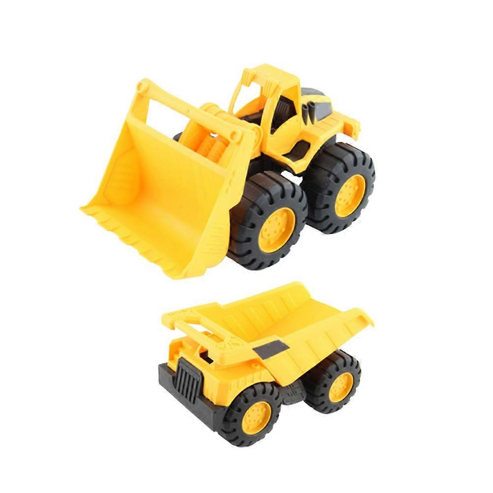 Engineering Car Toy Pushdozer Model for Kids 2Pcs Creative Beach Toy