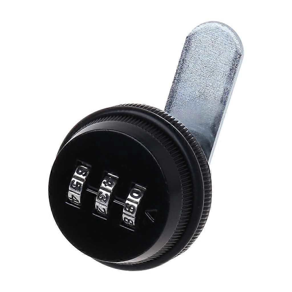 Cabinet Combination Lock Keyless 3Digit Alloy Drawer Lock with Resettable Code for Home Office