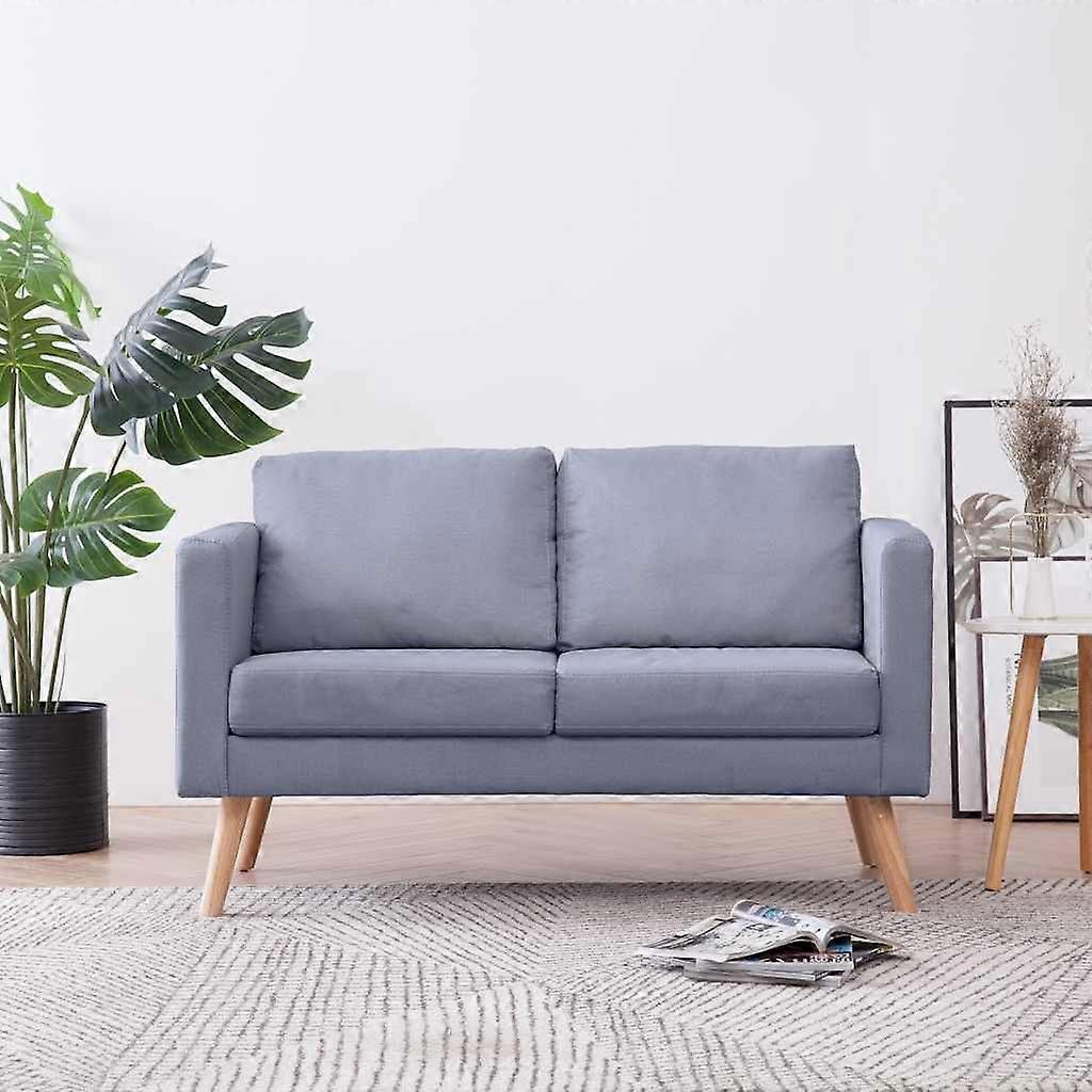 Sofa 2-Sitzer Stoff Hellgrau, SKU: 242218