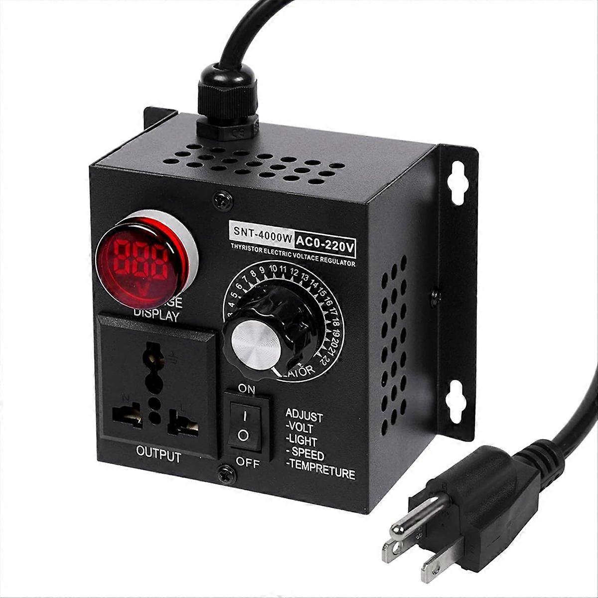AC Motor Speed Controller ,120V SCR Voltage Regulator US plug
