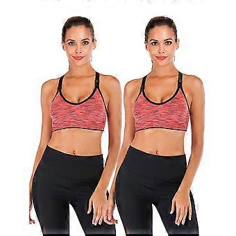 Soutien-gorge de sport DODOING Juniors, lot de 2, sans coutures, maintien optimal, idéal pour le yoga, la gym et le fitness.