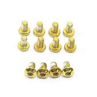 12 szt. śrub M5x9mm do tarcz hamulcowych, stalowych, T25, do tarcz hamulcowych rowerowych