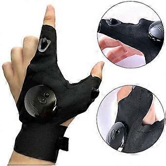 Gant de lampe de poche à led Gant de pêche à la veilleuse extérieure imperméable à l’eauMain gauche