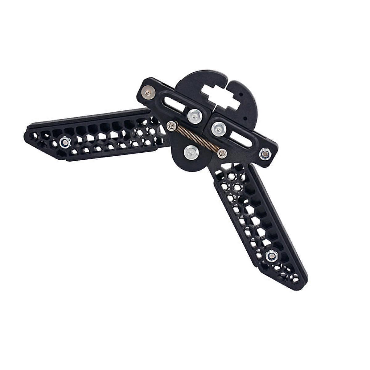 Scissors Arrow Stand Compound Adjustable Bow Kick Holder 2Pcs Black