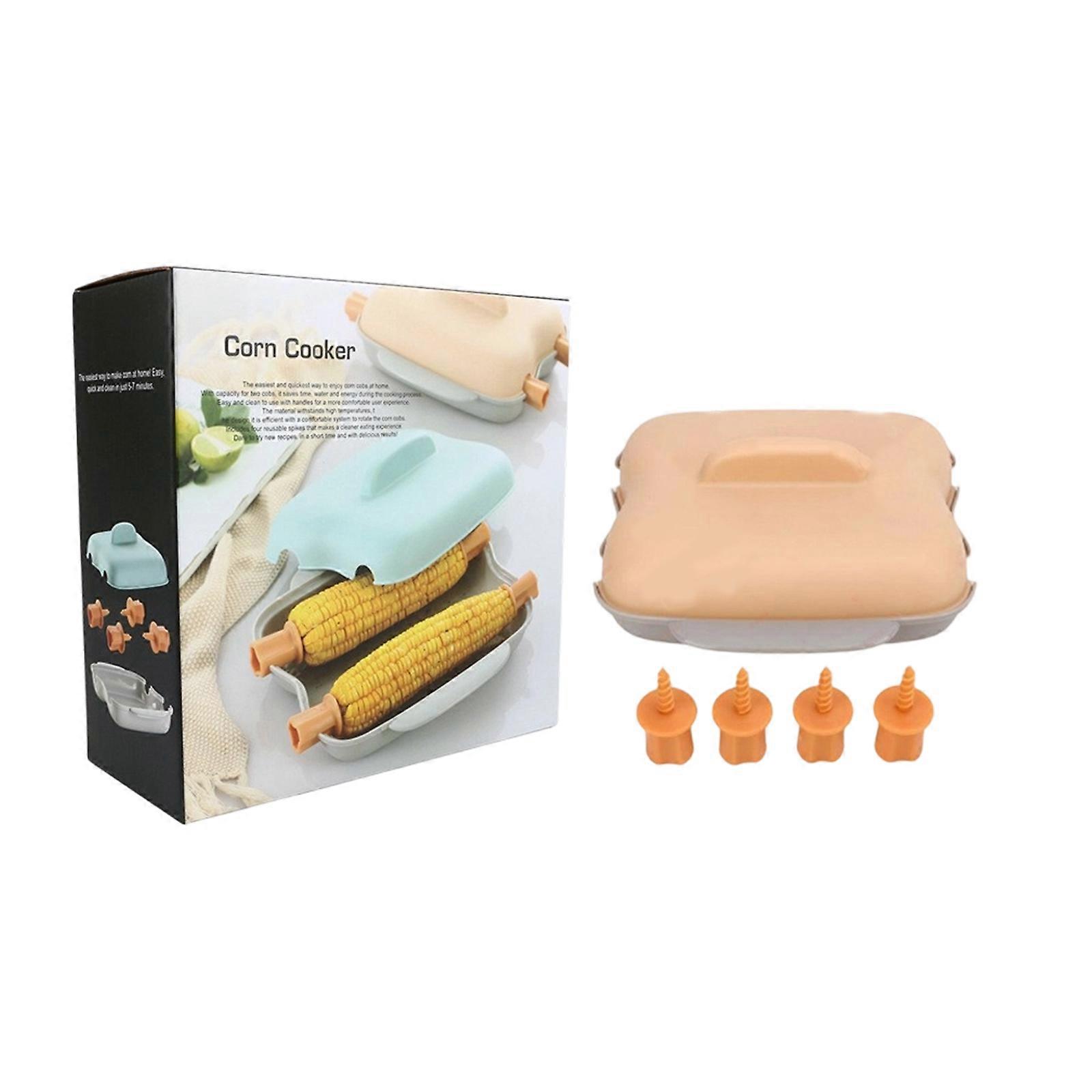 Modern Microwave Corn Steaming Box Heat Resistant PP Materials Saves Time And Energy Efficiency Kitchen Gadget  3