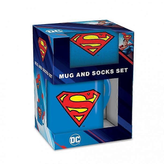 Superman Logo 315ml Mug and Sock Set