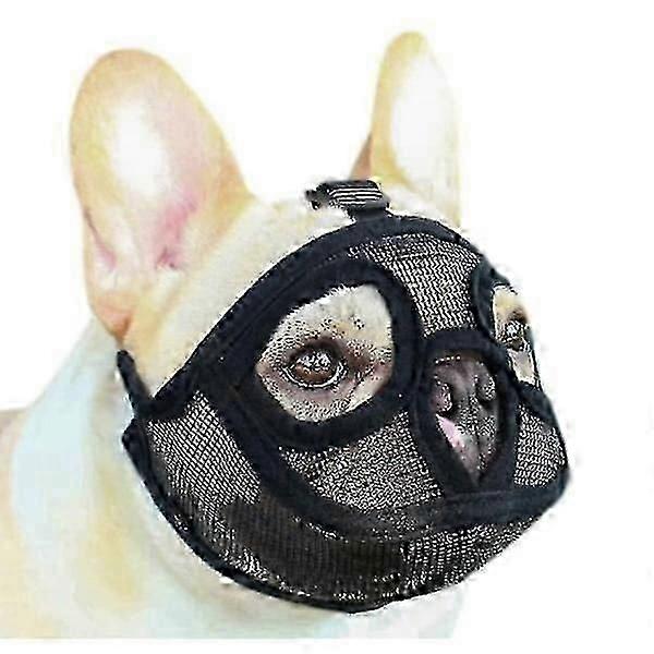 Adjustable Bulldog Muzzle Stop Bite Chew Bark M