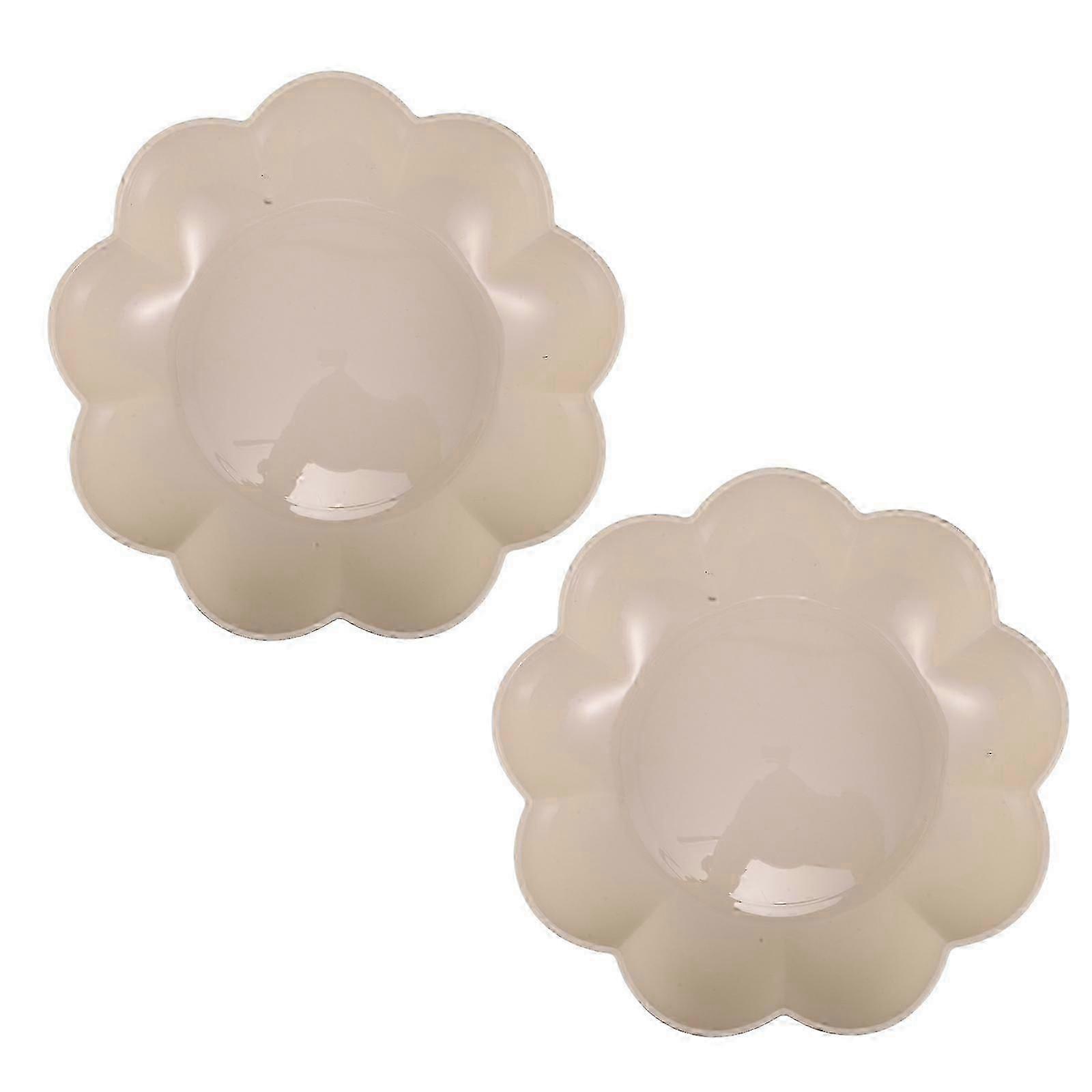 Serving Tray Set for Home Use 2Pcs Round Snack Serving Plate