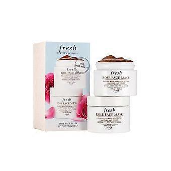 Set Duo Fresh Rose Soothing & Toning Cream Mask For Face 2 pcs 100 ml