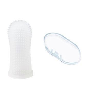 Super Soft Silicone Pet Finger Toothbrush compatible with Dogs Cats Teeth Cleaning Breath Care Nontoxic Tooth Brush