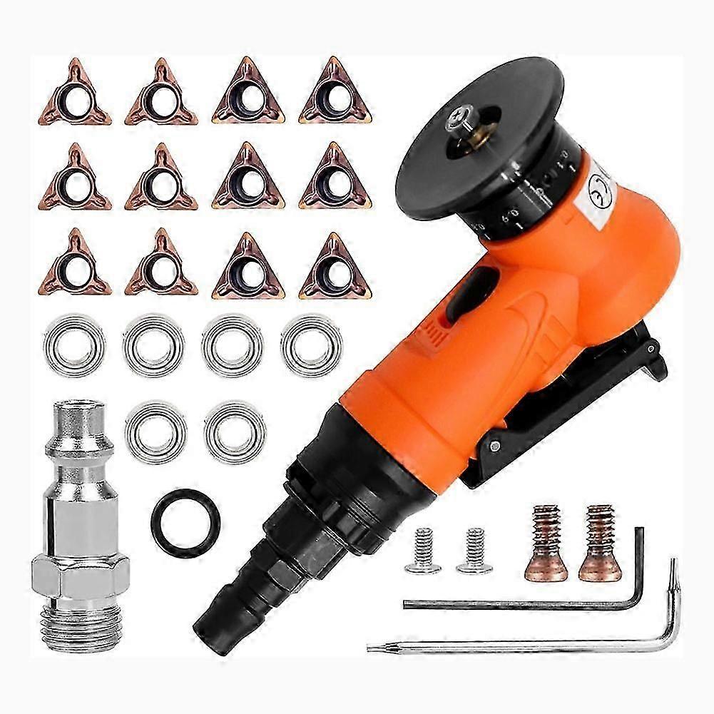 Mini chamfering machine, hand-held air chamfering machine, pneumatic tool, air chamfering tool, edge chamfering set 3