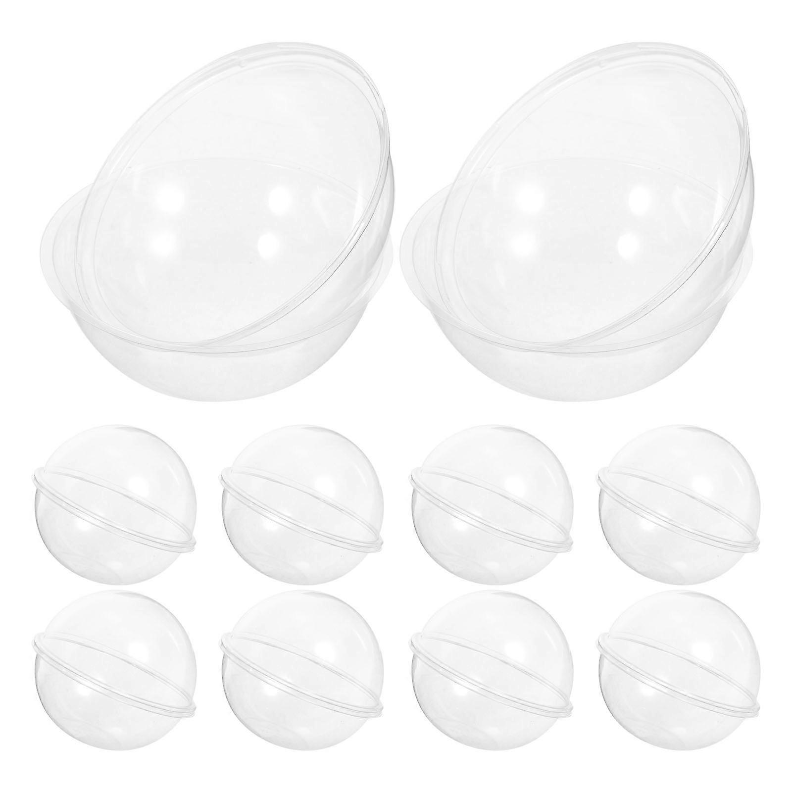 Egg Cake Box Clear Cupcake Boxes for Storage 10Pcs Transparent Individual Boxes