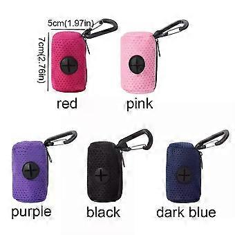 Mesh Dog Poop Bag Dispenser Portable Hanging Buckle Pet Waste Holder Walking