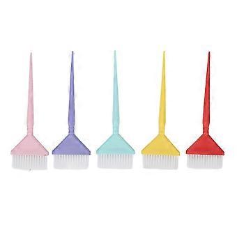 5PCS Hair Dyeing Brush Frosted Handle Soft Bristles Ergonomic Hair Coloring Tool Compatible Salon Home DIY FASTXM