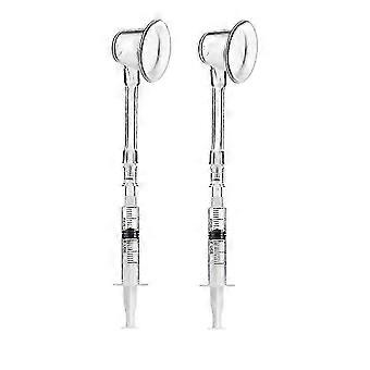 2Pcs Aspirator Corrector Retraction Corrector Pullers for Flat and Inverted Nipples(White)
