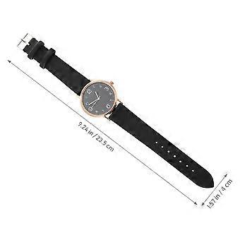 1 pc mujer reloj de pulsera de cuero femenino Lady reloj de pulsera chicas reloj casual
