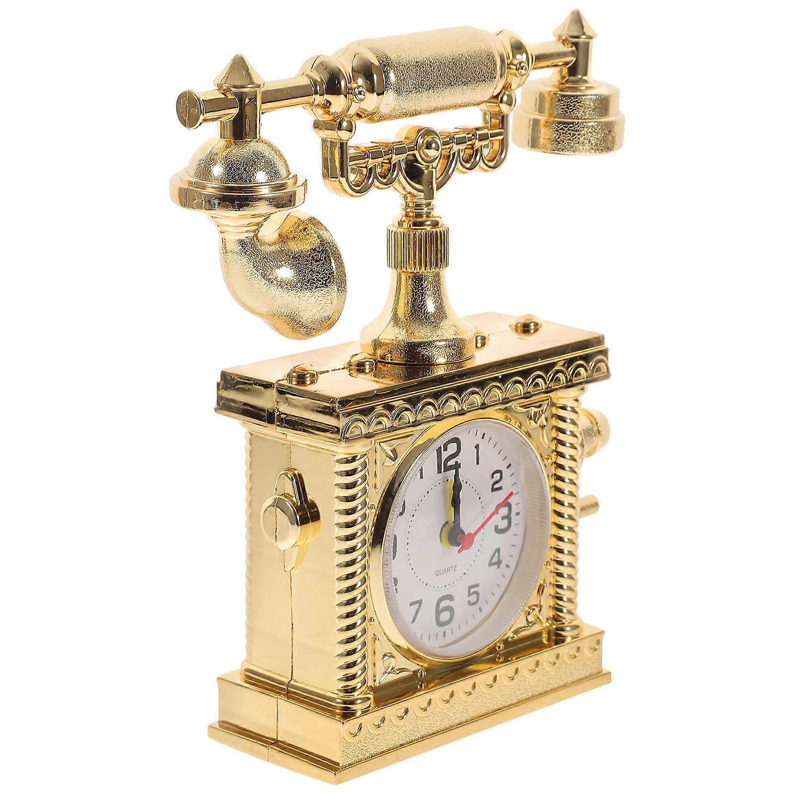 1Pc Mini Alarm Clock Multifunctional Electronic Alarm Clock (Random Color)
