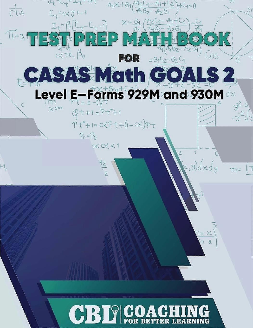 Test prep math book for casas math goals 2 level e-forms 929m and 930m