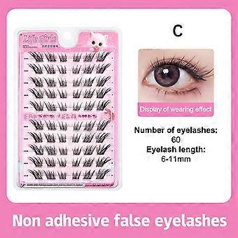 Self Adhesive Eyelashes Cluster Lashes No Glue Individual Lashes Soft Idol Lash Clusters Reusable Self Adhesive Lashes