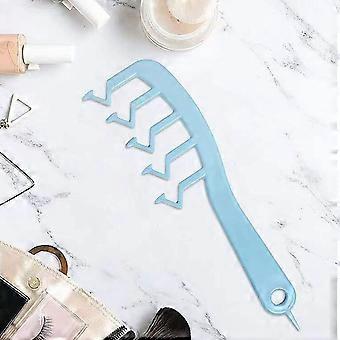 Z Form Haarkamm Kunststoff Tragbare Entwirrungskämme Haarstyling Tool kompatibel SchönheitssalonBlau