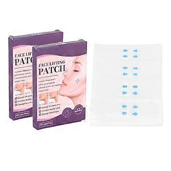 120pcs Facial Lifting Tape Reduce Double Chin Wrinkle Removal V Shape Instant Face Lifting Sticker