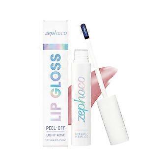 Zephoco Peel-Off Dye Lip Gloss ist ein feuchtigkeitsspendender, farbgebender, nicht klebender und farbechter Lipgloss für den täglichen Gebrauch.