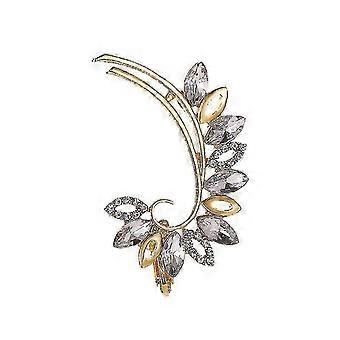 No Hole Crystal Rhinestone Ear Cuff Wrap Stud Clip Earrings For Women Girl Ear