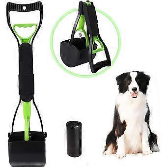 17Non-Breakable Pet Pooper Scooper for Dogs Long Handle Dog Poop Scooper Pet Waste Pick Up Jaw Scoop High Strength Material and Durable Spring for Eas