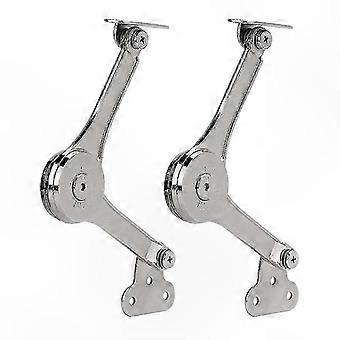 2 Pcs Heavy Duty Soft Close Lid Support Hinges, Folding Lid Stay Hinge to Keep Cabinet Lid Open, P20250110608
