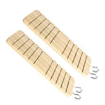 Hamster Wood Ladder Toy for Climbing Small Pets 2Pcs Ladder Accessories