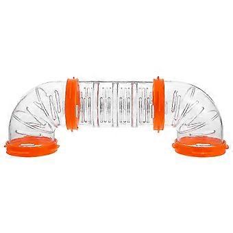 Hamsterröhren Außenröhren zur Dekoration 1 Set Orange DIY Käfigtunnel