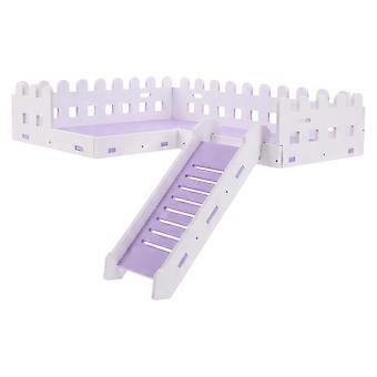 Hamster Cage Platform Toy Ladder PVC Violet Material for 4Pcs Pets