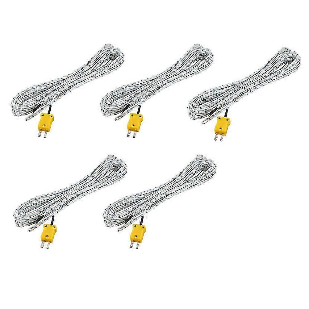 5X -50-250 Celsius K Type 10M Cable Temperature Sensor Thermocouple Probe