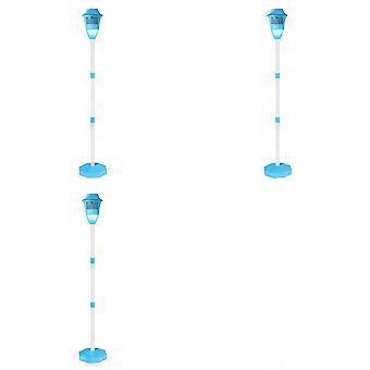 3X Automatic Bubble Machine Vertical Streetlight Bubble Maker with Sound Light for Birthday Wedding Christmas Party Blue