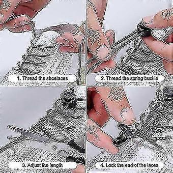 6 Pairs Elastic Shoe Laces compatible with Adults & Kids No Tie Shoe Laces Lock Shoe Laces Tieless Suitable compatible with