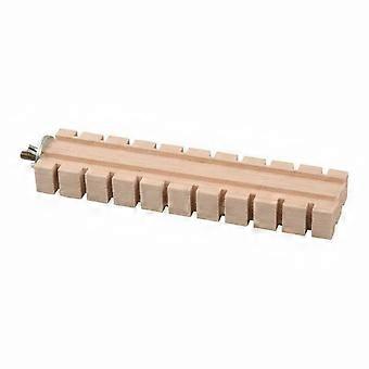 Wooden Bird Gnaw Block Relieves Boredom Wooden Bird Perch for Small Birds